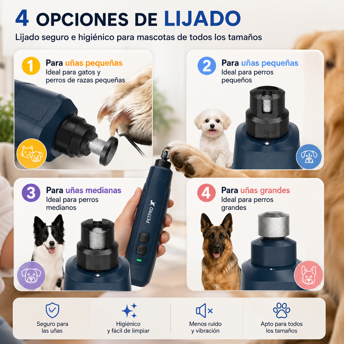 Cortaúñas Eléctrico para Perros